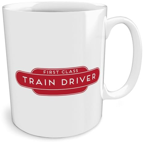 Black Raven Design - First Class Train Driver, Ceramic Mug, 11fl oz