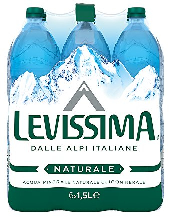 Levissima Acqua Minerale Naturale Oligominerale - 1.5 L x 5+1 Bottiglia Omaggio