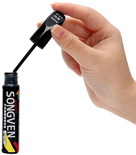 Stylo de retouche de peinture noir étanche pour enlever les rayures de voiture, camions, motos, bateaux (noir)