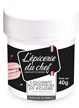 Epicerie du Chef Colorant Artificiel en Poudre Rose Clair 40 g