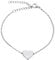 Nuoli® Herz Armband Damen Silber (15+5cm) süßes Herz Armkettchen für Frauen und Mädchen