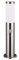 MONZANA® Außenlampe mit Bewegungssensor Edelstahl 50cm E27 Fassung IP44 Wegeleuchte Gartenleuchte Beleuchtung für Außen Outdoor Garten Terrasse Silber