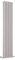 Milano Aruba - Light Grey Vertical Double Oval Panel Radiator - 1780mm x 354mm