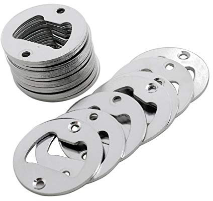 Cyful 20 apribottiglie da parete da 40 mm con viti per tappo da birra e bottiglia da coke