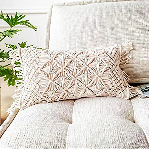 Dekorative Kissenbezug Baumwollseil Weberei, 1 Stück Sofakissen Kissenbezug für Sofa Schlafzimmer Wohnzimmer Kissenhülle Weicher (Ohne Kissenkern) (30x50cm)