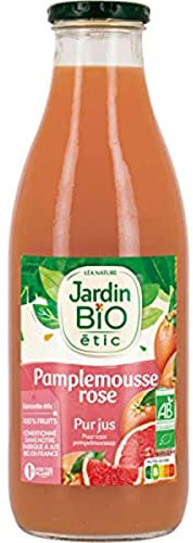 Jardin Bio Pur Jus Pamplemousse Rose Jus de Fruit, Bio, 1L