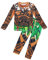 Lito Angels Maui Kostüm Kleid Pyjama für Kleinkind Jungen, Sweartshirt Hose Bekleidungssets Verkleidung Schlafanzug, Größe 4-5 Jahre 110, Braun 293
