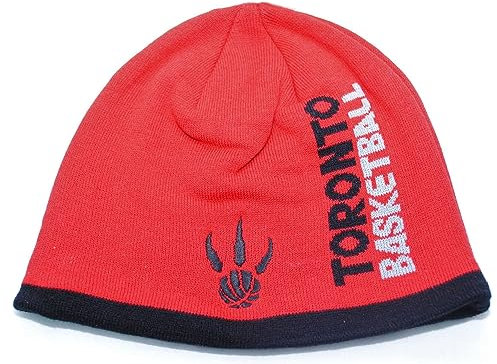 adidas Basketball-Mütze ohne Bündchen – NBA Knit Skull Toque Cap, Rot, Einheitsgr��e