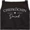SpecialMe® Kochschürze Küchenschürze Damen Chefköchin personalisierte Schürze für Frauen mit Namen Baumwolle schwarz unisize
