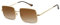 SOJOS Rechteckig Polygon Polarisiert Sonnenbrille für Damen Herren Retro Klassisch Vintage Shades SJ1168 Braun Linse