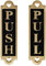 Brass Push and Pull Signs for Doors,Set Pair of Door Signs for Businesses Restaurants Bars Hotels Schools Cafe Wooden Doors,Durable,Guaranteed Not to Tear-9.3x2.4cm (Color : A Pair)
