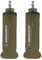 SINOVATI® TPU Faltbare Trinkflaschen, Soft Flask, Wasserflasche BPA-Frei Sportflasche für Trinkrucksack, Fahrrad, Wandern,Joggen,Camping und Klettern (Dunkelgrau, 250ml x 2)
