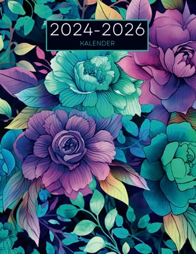 Kalender für 3 Jahre 2024-2026: Monatsplaner, Terminplaner und Familienplaner in einem, mit Mehrjahresübersicht und personalisiertem Design