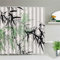 Duschvorhang 200x240cm Grüner Bambus Duschrollo für Badewanne Vorhang Outdoor Duschvorhänge Anti Schimmel Wasserdicht Duschtrennwand Moderne Badezimmer Gardinen Dusche mit 12 Duschvorhangringe Z368
