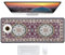 Persian Rug Gaming-Mauspad, groß, Computer-Laptop, Bohemian-Teppich-Stil, Mauspad mit genähten Kanten und rutschfester Gummiunterseite, verlängerte lange Schreibtischunterlage, Schutz für Büro und