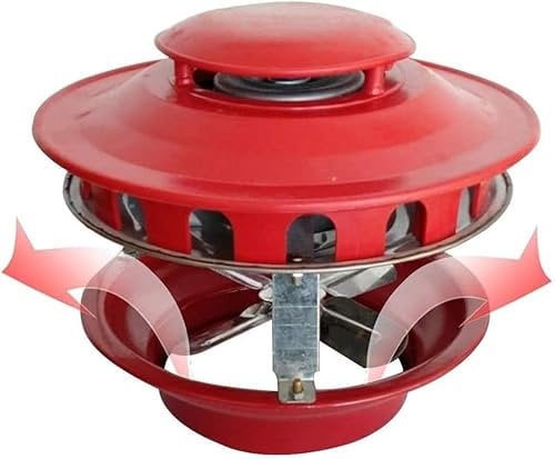 Electric Chimney Fan Flue, 80W Chimney draft inducer, Fireplace Exhaust Fan, Chimney Ventilation Fans Chimney Draft Inducer for Barbecue Air Extractor A