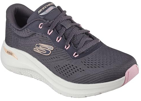Skechers Femme Arch FIT 2.0 BIG League Basket, Étain, 37 EU