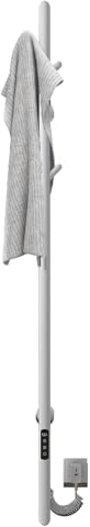 Elektrischer Handtuchhalter, WiFi Smart Thermostat Handtuchwärmer, für Alexa und Google Home and APP, Einzelstange Handtuchheizkörper, Badheizkörper, Handtuchheizung, 1530x32mm-WiFi White