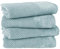 Pure Label 4-TLG. Handtücher Set mit Aufhängeschlaufen aus 100% Baumwolle, saugstark, weich und Oeko-TEX Zertifiziert - 4er Pack Handtücher 50x100 cm aus feinster Baumwolle, Blau - Helltürkis