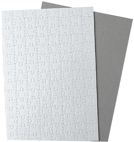 ifundom 5St Puzzle aus leerem Papier DIY Puzzle personalisiertes Puzzle Einladungspuzzle Weiß Papier Puzzle stück Rätsel für Kinder Spielzeug Leere Puzzles Leere Rätsel Sublimation Foto a4
