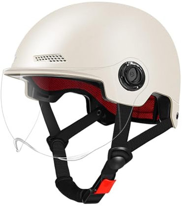 Casques de vélo avec visière,Casques de moto ouverts,Casques de scooter électrique résistants aux chocs, lunettes amovibles antireflets | Casques de skateboard pour adultes, casques de vélo pour homme