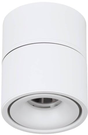 EGLO LED Halb-Einbaustrahler Bohoyo, Spot Deckenleuchte, Einbauspot oder Aufbaulampe, Deckenstrahler aus Aluminium in Weiß, Ø 10 cm