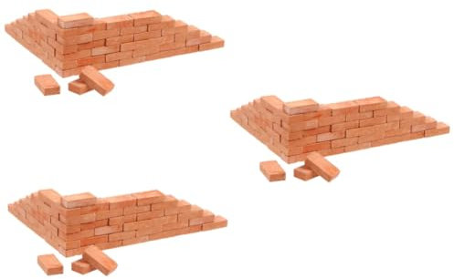 ifundom 150stücke Miniaturziegel Für -gartenlandschaften Rote Ziegelsteine Für Puppenhäuser Gärten Für Mikro-Ornamente Und Kreative Dekorationen Hochwertige Robuste Für Individuelle