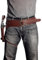 MDFCZXP PU Leder Pistolenholster, Revolver Holster Halter mit Gürtel Revolver Cowboy LARP Cosplay Kostümzubehör,Braun