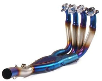 DYDGUTUFB pour Y&amaha R6 YZF-R6 2006-2014 Moto Modifié Pot D'échappement Tuyau Moto Inoxydable Tuyau D'échappement Complet Motorcycle Exhaust Pipe(2)