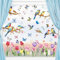 Adesivi per Finestre Primavera,Fogli Vetrofanie Primavera,Addobbi Sticker,vetrofanie Primavera,per Finestra Vetrina Specchio Fai da Te