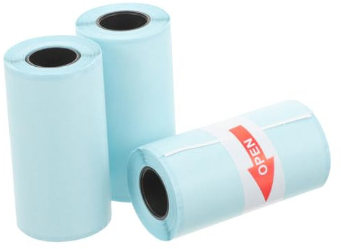 SHOWERORO 3rollen Selbstklebende Thermopapier-etiketten Beschreibbar Matte Oberfläche Rechteckige Klebeetiketten Für Büro Schule Haushalt Dauerhaft Haftend Vielseitig Beschriftbar