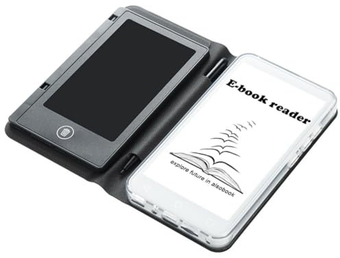 GREOHNMPAW Lecteur de Livre Électronique 5 E-Ink avec Écran Tactile, 2+16 Go, Lecteur Audio/Vidéo Portable, Lecteur de PDF avec Tablette pour Écriture et Étui de Protection