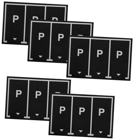 WHAMVOX 5pcs Toy Car Parking Space Stickers Non-fading Transport Wall Decals for Boys and Girls Easy Peel and Stick Application for Playroom Decor Preschool Wall Decoration