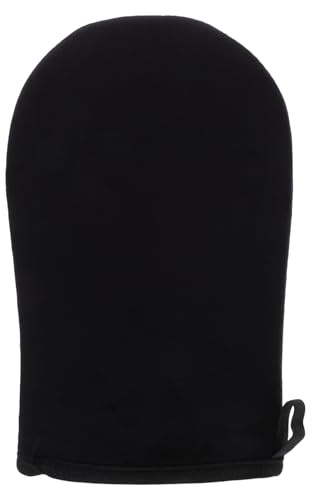 NIYANGLE Tanning Handschuh Für Selbstbräuner Körper Beflocktes Material Öl Gleichmäßige Bräunung Schwarzes Design