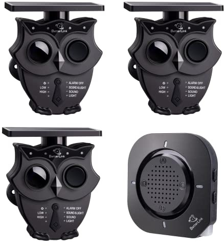 Solar-Wireless-Einfahrts-Alarmsystem: 1/2 Meile, IP65, Outdoor-Bewegungsmelder, 120dB Sirene-Licht-Alarm, Außen/Innen-Überwachung (1R3S)