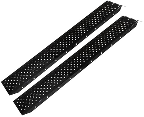 TRUTZHOLM Auffahrrampen 2er Set Stahl Länge 180 cm Traglast 400 kg/Paar | gebördelte Oberfläche, Verladerampe für Quads, Motorräder, kleine Baumaschinen