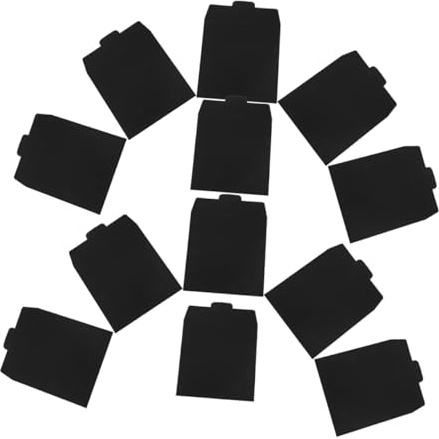 MUELODSIC 12 Stück Schwarze Papier CD Hüllen DVD Aufbewahrungstaschen mit Robustem Karton Vielseitig für CDs DVDs Dokumente und Hochzeitskarten Tragbar und Individuell Gestaltbar