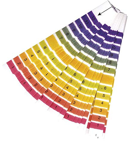 Indicatrici di PH 1-12 | 20 Strisce cartine di tornasole per Birra, Vino, Sidro, Formaggio, Latte, Urine, Saliva - Made in Europe