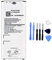 Ellenne Batterie compatible avec Samsung A3 2016 A310 EB-BA310ABE haute capacité 2300 mAh avec kit de démontage inclus