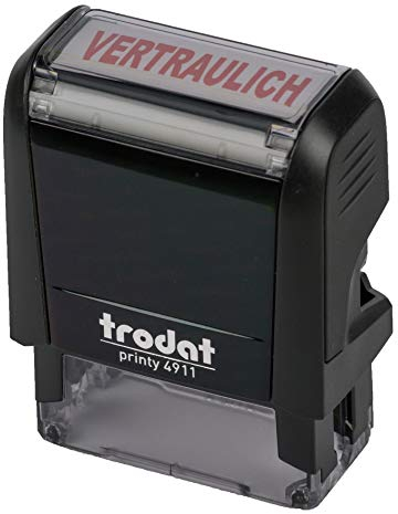 Trodat Printy 4911 schwarz VERTRAULICH ROT