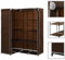 vidaXL Eckkleiderschrank Eck Kleiderschrank Stoffschrank Faltschrank Garderobenschrank Garderobe Schrank Schlafzimmerschrank Schlafzimmer Braun 130x87x169 cm