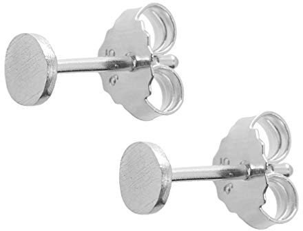 Pernille Corydon Kleine Ohrstecker Gold - Ø 4mm Plättchen - Mini Coin Serie 925 Silber - E006s