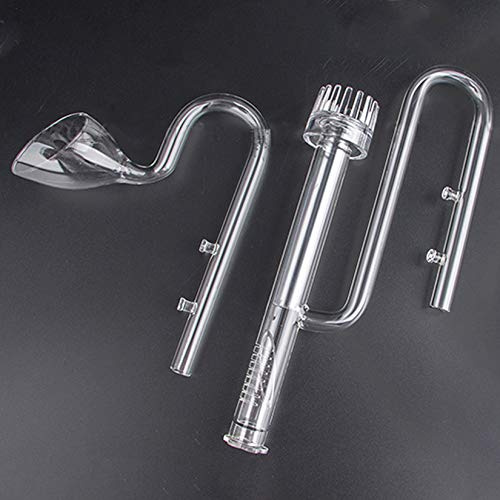 Hamiledyi Aquarium Glas Lilien Pfeife Set Lily Surface Skimmer Einlass und Lilien Ausfluss für Aquarium Filter Schlauch Süßwasser Fisch bepflanzt Aquarium Tank