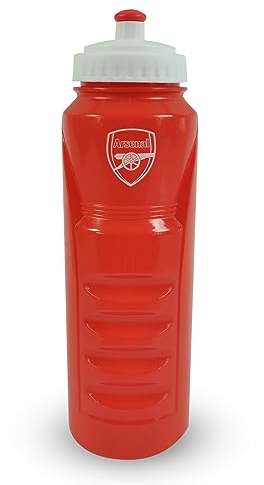 Hy-Pro Officially Licensed FC Arsenal 1 Litre Sports Water Bottle | Gunners, 1L, Reuseable, BPA Free Retractable Nozzle, Lightweight, Sports Bottle, Leakproof
