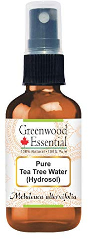 Greenwood Essential Pure Tea Tree Water (Hydrosol) (Melaleuca alternifolia) 100% Natural Therapeutic Grade 50ml (1.69 oz)