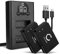 CELLONIC, Battery for Camera compatible with Canon EOS PowerShot SX70 HS, M50, LP-E12 (7.4V, 820mAh) 2 Pieces + Dual Charger