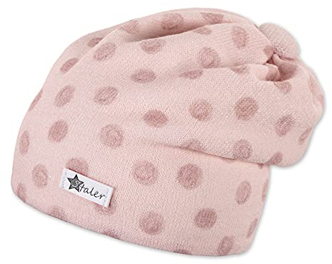 Sterntaler Baby-Mädchen Slouch Pünktchen Beanie-Mütze, Rosa, 51