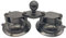 QOTSTEOS RAM Mount Twist Lock Ventosa Base, 360 Gradi Rotabile Ventosa Holder Twist Lock Base, Window Mount Car Interior Phone Mount Holder (dimensioni: doppia tazza)