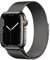 Apple Watch Series 7 (GPS + Cellular, 45mm) Montre connectée - Boîtier en Acier Inoxydable Graphite, Bracelet Milanais Graphite. Suivi de l’activité Physique, résistance à l’Eau