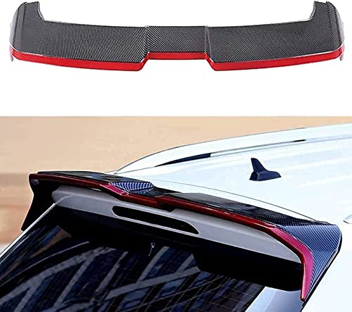 Kohlefaser Auto Heckspoiler für VW Tiguan 2017-2020, Hinten Spoiler Spoilerlippe Performance Tuning Lippe Wing Spoiler Styling Modification Zubehör